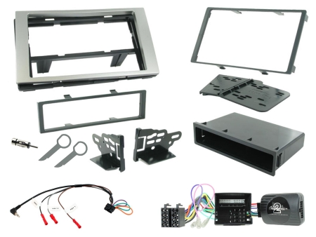 Zestaw instalacyjny Ford, srebrny podwójny DIN w grupie Car audio / Co pasuje do mojego samochodu / Ford / S-Max / S-Max 2010-2015 u BRL (701CTKFD22)