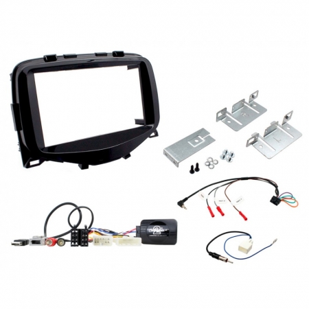 Zestaw montażowy Toyota Aygo 2014> czarny w grupie Car audio / Co pasuje do mojego samochodu / Toyota / Aygo / Aygo 2014-2021 u BRL (701CTKTY17)