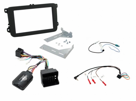 Zestaw montażowy Volkswagen podwójny DIN, czarny w grupie Car audio / Co pasuje do mojego samochodu / Volkswagen / Caddy / Caddy Mk3 2004-2015 / Wymiana radia Caddy Mk3 2004-2015 u BRL (701CTKVW18)