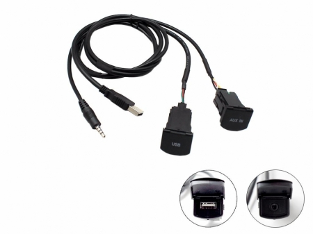 Adapter Aux i USB Connects2 Volkswagen Polo 14> w grupie Car audio / Co pasuje do mojego samochodu / Volkswagen / Polo / Polo 2010-2017 u BRL (701CTVWUSB3)