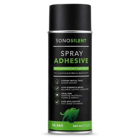 SONO Silent SS-SAS klej w sprayu, 500 ml w grupie Car audio / Akcesoria / Materiały do zabudowy / Wykładziny i tkanina głośnikowa u BRL (708SSSAS)