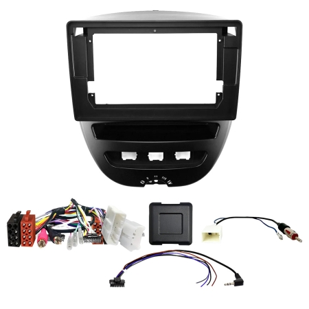 Auto-Connect zestaw montażowy do radia 9 cali, Toyota Aygo, Citroën C1 i Peugeot 107 w grupie Car audio / Co pasuje do mojego samochodu / Peugeot / Peugeot 107 / Peugeot 107 2005-2014 u BRL (720F9TY5)