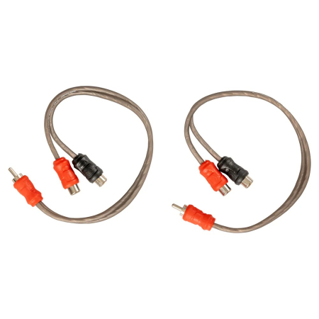 Auto-Connect skręcany rozdzielacz Y niskopoziomowy 2 żeńskie-1 męski, Level 1 w grupie Car audio / Kable / Kable RCA u BRL (720L1RCAY2F1MT)