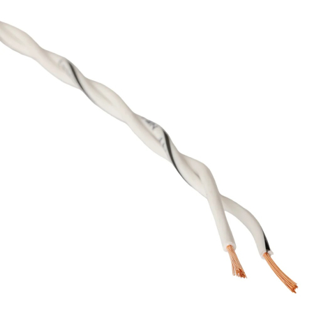Auto-Connect skręcany kabel głośnikowy 2x0.8mm² biały, cena za metr w grupie Car audio / Kable / Kabel głośnikowy u BRL (720L2SCT208IWH)
