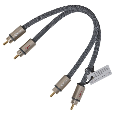 Auto-Connect skręcony kabel niskopoziomowy 0.25 meter, Level 3 w grupie Car audio / Kable / Kable RCA u BRL (720L3RCA025TBS)