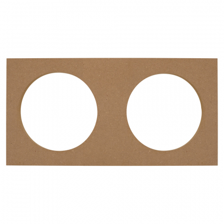 Płyta montażowa MDF, 2x6.5 cala w grupie Car audio / Akcesoria / Materiały do zabudowy / Pierścienie MDF u BRL (720MDFPLATE65)