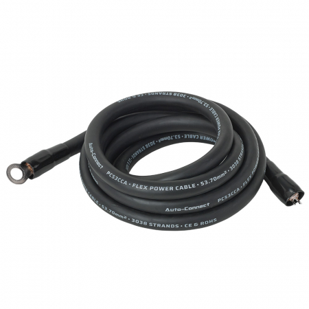 Auto-Connect 2,5-metrowy kabel zasilający CCA 53,7 mm², czarny w grupie Car audio / Kable / Przewód zasilający u BRL (720PCT53CCA25B)