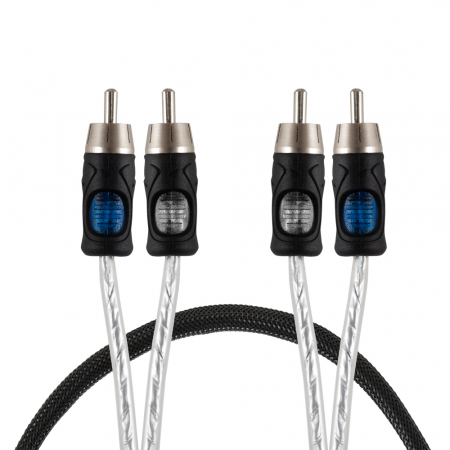 Auto-Connect 2-kanałowy kabel niskopoziomowy 1 metr, Level 3 w grupie Car audio / Kable / Kable RCA u BRL (720RCAL31)
