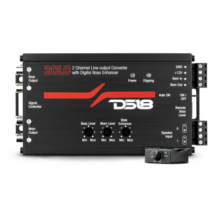 DS18 2CLC, konwerter wysokiego/niskiego poziomu z cyfrowym odzyskiwaniem basu w grupie Car audio / Akcesoria / Konwertery high/low level u BRL (8032CLC)