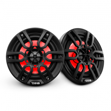 DS18 NXL-6, czarne 6,5-calowe morskie głośniki z LED, para w grupie Car audio / Audio morskie / Głośniki morskie u BRL (803NXL6BK)