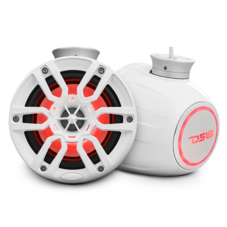 DS18 NXL-PS6W, białe 6,5-calowe morskie głośniki w podach z LED, para w grupie Car audio / Audio morskie / Głośniki morskie u BRL (803NXLPS6W)