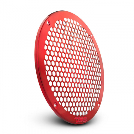 DS18 PRO-GRILL8MS, smukły metalowy grill 8-calowego głośnika, czerwony w grupie Car audio / Akcesoria / Maskownice głośnikowe u BRL (803PROGRILL8MS)