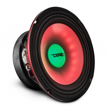 DS18 PRO-X6.4RGB, 6,5-calowy midbas z podświetleniem RGB LED, sztuka w grupie Car audio / Głośniki samochodowe / Midbasy / głośniki średniotonowe u BRL (803PROX64RGB)