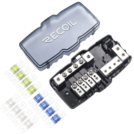 Recoil MPG4 Mini-ANL uchwyt bezpiecznika + blok masowy 2x50mm² do 4x20mm² w grupie Car audio / Akcesoria / Uchwyt bezpiecznika u BRL (808MPG4)