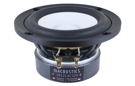 SB Acoustics SB12CACS25-8, 4-calowy głośnik niskotonowy/średniotonowy w grupie Audio domowe / DIY / Przetworniki głośnikowe u BRL (832SB12CACS258)