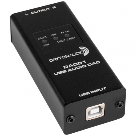 Dayton Audio DAC01, przetwornik USB DAC z obsługą 24/96 w grupie Audio domowe / Hi-fi / DAC u BRL (860DAC01)
