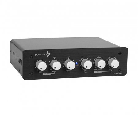 Dayton Audio DTA-100LF, wzmacniacz z filtrem dolnoprzepustowym i EQ w grupie Audio domowe / Wzmacniacze / Wzmacniacze subwooferowe u BRL (860DTA100LF)