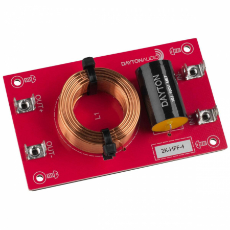 Dayton Audio Filtr górnoprzepustowy 12dB/okt 4ohm, sztuka w grupie Audio domowe / DIY / Zwrotnice u BRL (860HPF4r)