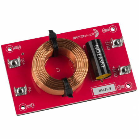 Dayton Audio Filtr dolnoprzepustowy 12dB/okt 8ohm, sztuka w grupie Audio domowe / DIY / Zwrotnice u BRL (860LPF8r)