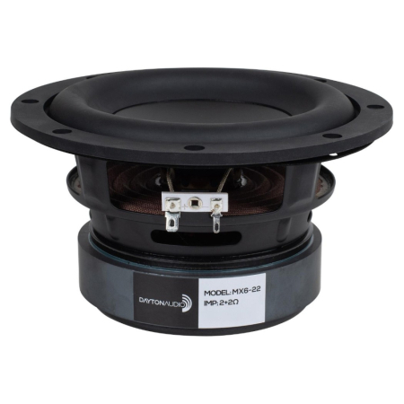 Dayton Audio MX6-22, 6,5-calowy głośnik basowy/średniobasowy w grupie Audio domowe / DIY / Przetworniki subwooferowe u BRL (860MX622)