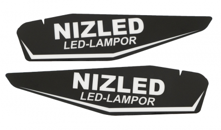 Naklejka Nizled na osłony rąk KTM czarna para w grupie Car audio / Oświetlenie LED / Enduro / Co pasuje do mojego motocykla / KTM / 2024- u BRL (871DEKALHANDTAGS)