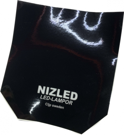 Naklejka Nizled na osłonę lampy Husqvarna -23, czarna w grupie Car audio / Oświetlenie LED / Enduro / Co pasuje do mojego motocykla / Husqvarna / 2020-2023 u BRL (871DEKALKAPAH)