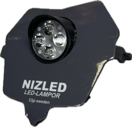 Pojedyncze światło zimnobiały 40w Fantic 2-suw 2024-, szara naklejka, 1xE406k NIZLED w grupie Car audio / Oświetlenie LED / Enduro / Co pasuje do mojego motocykla / Fantic / 2024- u BRL (871FANTIC242E40F1)
