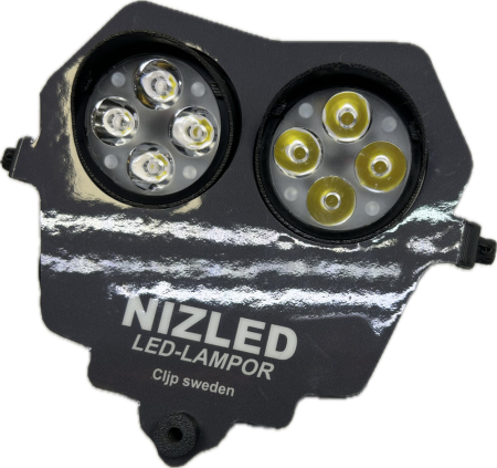 Podwójne światło zimnobiały 80w Fantic 4-suw 2024-, szara naklejka, 2xE406k NIZLED w grupie Car audio / Oświetlenie LED / Enduro / Co pasuje do mojego motocykla / Fantic / 2024- u BRL (871FANTIC244E40F)