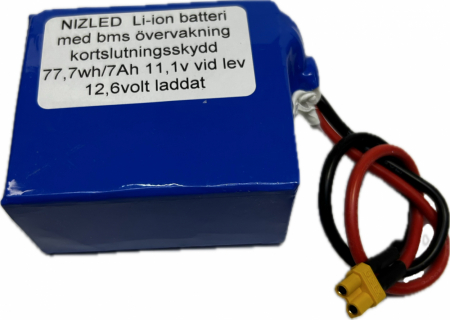 Akumulator Li-ion 12,6 (11,1) V 7 Ah z BMS, (akumulator do lampy E30) w grupie Car audio / Oświetlenie LED / Enduro / Co pasuje do mojego motocykla / Stark Varg / 2023- u BRL (871LIION711V)