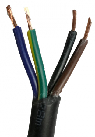 Kabel zasilający do lamp LED 4x0,50 mm czarny w grupie Car audio / Oświetlenie LED / Akcesoria montażowe / Kable i złącza u BRL (871NIZLED4X050)