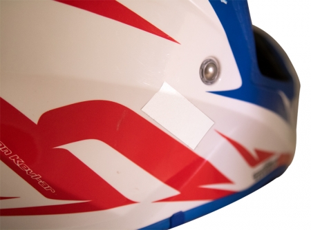 Naklejka odblaskowa na kask (biała) 4 szt. ok. 5x2 cm w grupie Car audio / Oświetlenie LED / Enduro / Akcesoria u BRL (871REFLEXVIT)