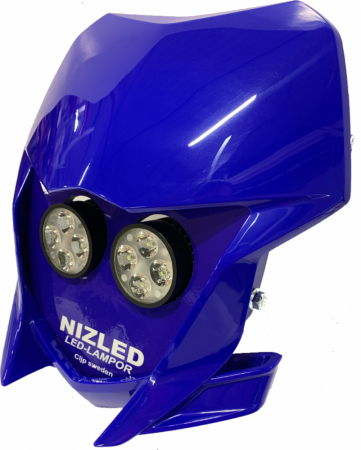 Podwójna osłona lampy ciepła biel 80 W Yamaha WR 2019-2025, niebieska, 2xE405k w grupie Car audio / Oświetlenie LED / Enduro / Co pasuje do mojego motocykla / Yamaha / 2019- u BRL (871YAMB19E40F5K)