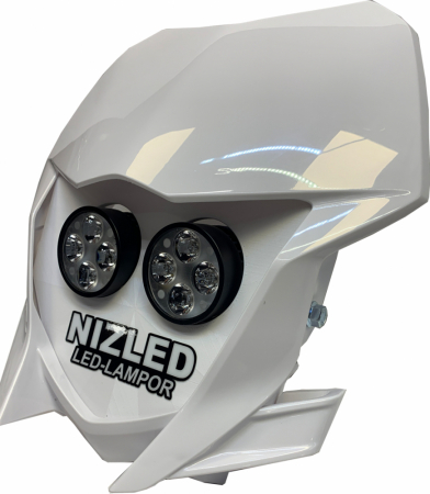 Podwójna osłona lampy zimna biel 80 W, Yamaha WR 2019-2025, biała, 2xE406k bez wentylatora w grupie Car audio / Oświetlenie LED / Enduro / Co pasuje do mojego motocykla / Yamaha / 2019- u BRL (871YAMV19E40F)