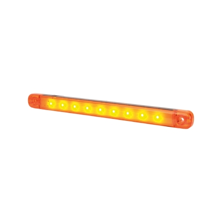 Strands lampka obrysowa pomarańczowa Slim 9 LED, 9-36V IP68. Z homologacją E. w grupie Car audio / Oświetlenie LED / Lampy LED / Światła pozycyjne u BRL (872800346)