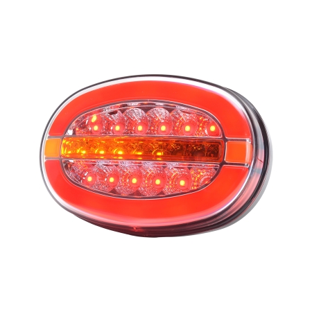 Strands 3-funkcyjne tylne światło uniwersalne, owalne, dynamiczny kierunkowskaz w grupie Car audio / Oświetlenie LED / Lampy LED / Tylne światła u BRL (872800545)
