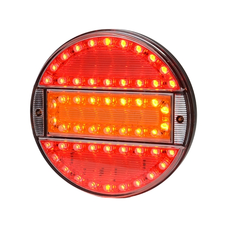 Strands okrągły LED 3 komory 12-24V, średnica 142 mm, kolorowy klosz w grupie Car audio / Oświetlenie LED / Lampy LED / Tylne światła u BRL (872800732)