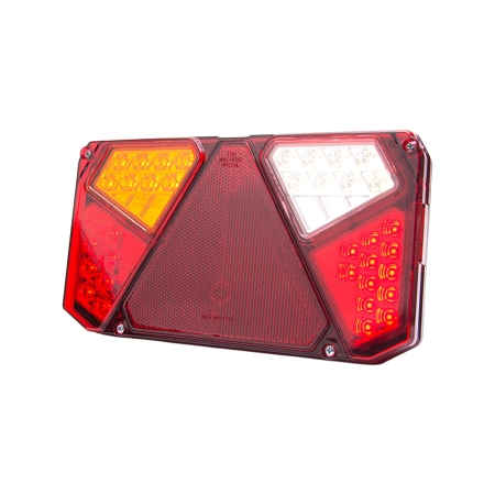 Strands tylna lampa 5-komorowa LED lewa, 12-24V DC, tył, stop, cofanie, przeciwmgielne, kierunkowskaz w grupie Car audio / Oświetlenie LED / Lampy LED / Tylne światła u BRL (872800915)