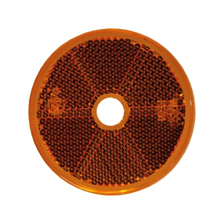 Strands Pomarańczowy odblask okrągły 60 mm z otworem 4 szt., z homologacją E. w grupie Car audio / Oświetlenie LED / Akcesoria montażowe / Odblaski u BRL (8728106524)