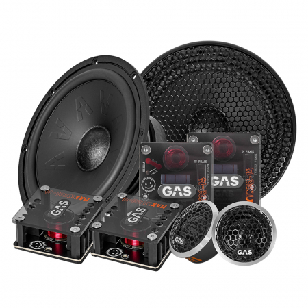 GAS MAX K2-64, dobrze brzmiący 6,5-calowy system odseparowany w grupie Car audio / Głośniki samochodowe / Zestawy komponentowe u BRL (900MAXK264)
