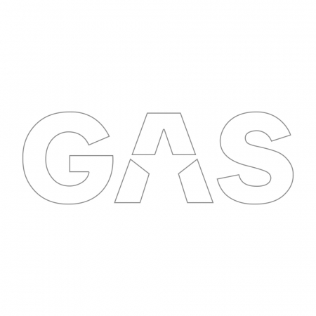 Naklejka GAS 45x15.5cm, biała w grupie Car audio / Akcesoria / Gadżety u BRL (909LOGOCLW)
