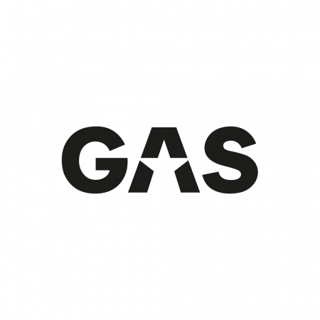 Naklejka GAS 16x5.5cm, czarna w grupie Car audio / Akcesoria / Gadżety u BRL (909LOGOCSB)