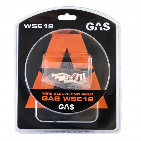 GAS 10-pack tulejek końcowych/kablowych, kabel 4mm² w grupie Car audio / Akcesoria / Akcesoria montażowe u BRL (910WSE12)