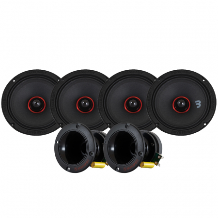 Pakiet SPL Bass Habit Elite SE165M i SP35H, średni w grupie Pakiety / Zestaw do samochodu / Pakiety głośnikowe SPL u BRL (SET890SE165P1)