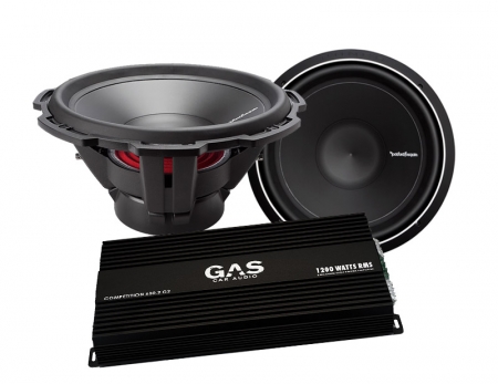 GAS Competition 600.2 + 2 szt. Rockford Fosgate P2D415 w grupie Pakiety / Zestaw do samochodu / Pakiety basowe u BRL (SET900COMP6002PKT1)