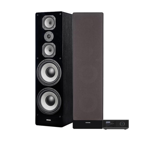 WiiM Amp Ultra z Dynavoice Challenger M-105 EX v4 w kolorze czarnym, zestaw stereo 2.0 w grupie Pakiety / Zestawy do domu / Zestawy stereo u BRL (SETAMPULTRAPKT1)