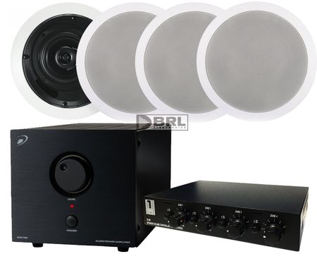 4 szt. Dayton Audio CS420EC + APA150 + przełącznik głośnikowy w grupie Pakiety / Zestawy do domu / Zestawy multiroom u BRL (SETAPA150PKT9)