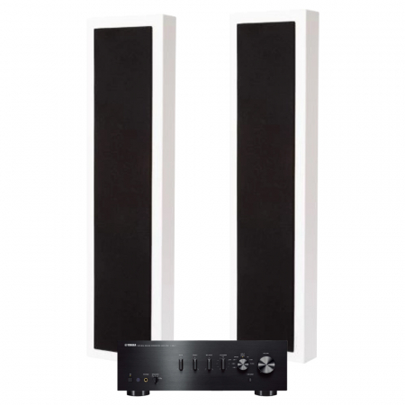 Yamaha A-S501 MK II i 2-pak DLS Flatbox XXL, pakiet stereo w grupie Pakiety / Zestawy do domu / Zestawy stereo u BRL (SETAS501PKT5)