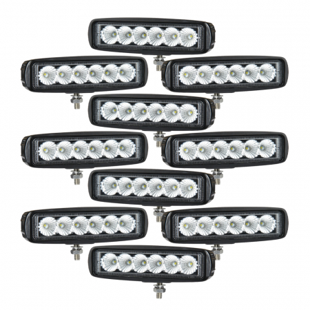 10-pak NIZLED B18RF, 15.8 cm tylne-/robocze światło, 18W, pakiet świateł roboczych w grupie Car audio / Oświetlenie LED / Lampy LED / Oświetlenie robocze u BRL (SETB18RFX10)
