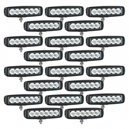 20-pak NIZLED B18RF, 15.8 cm tylne-/robocze światło, 18W, pakiet świateł roboczych w grupie Car audio / Oświetlenie LED / Lampy LED / Oświetlenie robocze u BRL (SETB18RFX20)