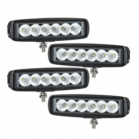 4-pak NIZLED B18RF, 15.8 cm tylne-/robocze światło, 18W, pakiet świateł roboczych w grupie Car audio / Oświetlenie LED / Lampy LED / Oświetlenie robocze u BRL (SETB18RFX4)